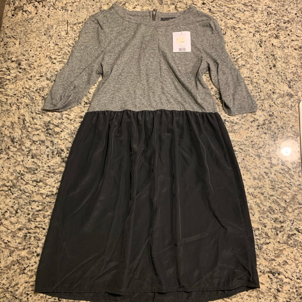 New Top shop black and grey dress